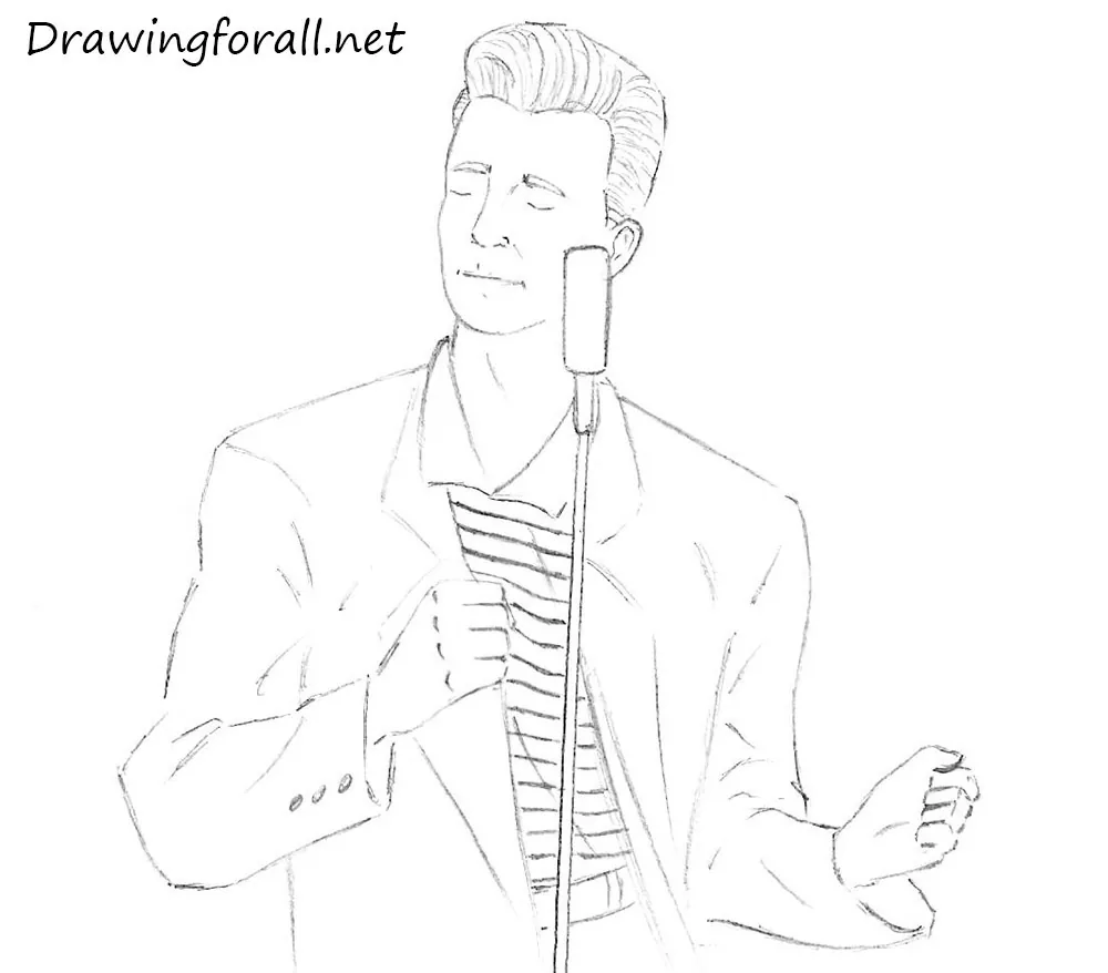 Rick Astley drawing