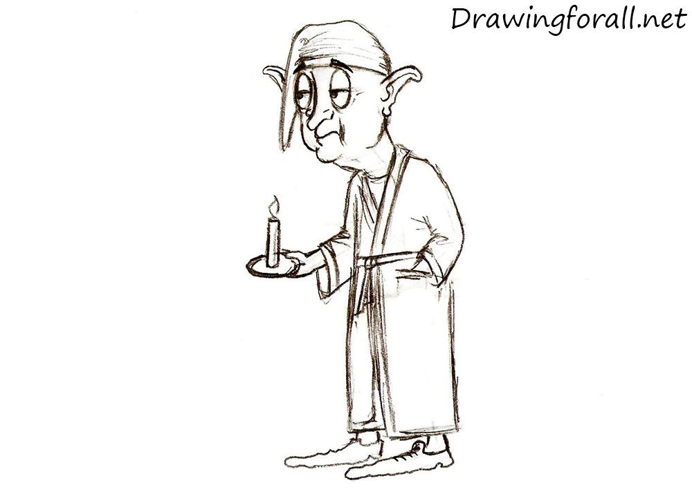 how to draw a halfling