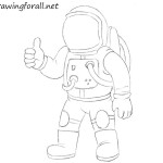 How to Draw an Astronaut for Kids