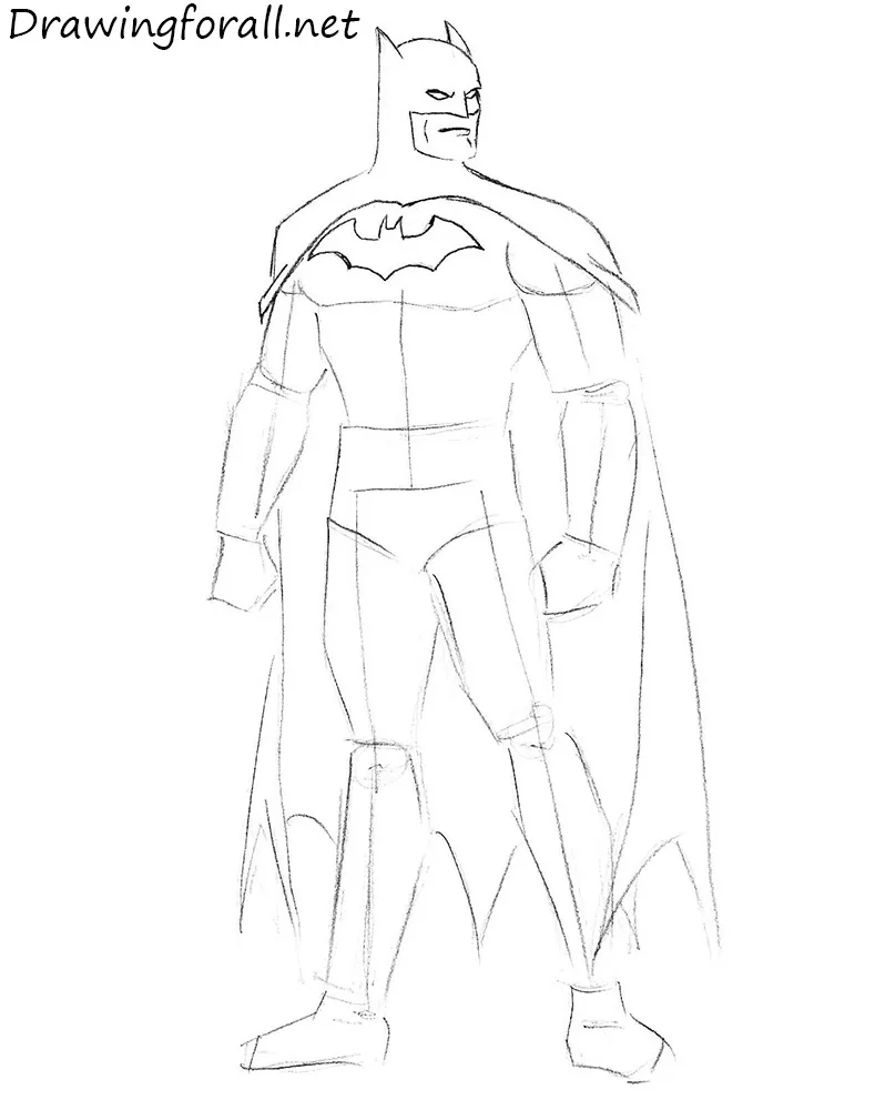 how to draw batman face