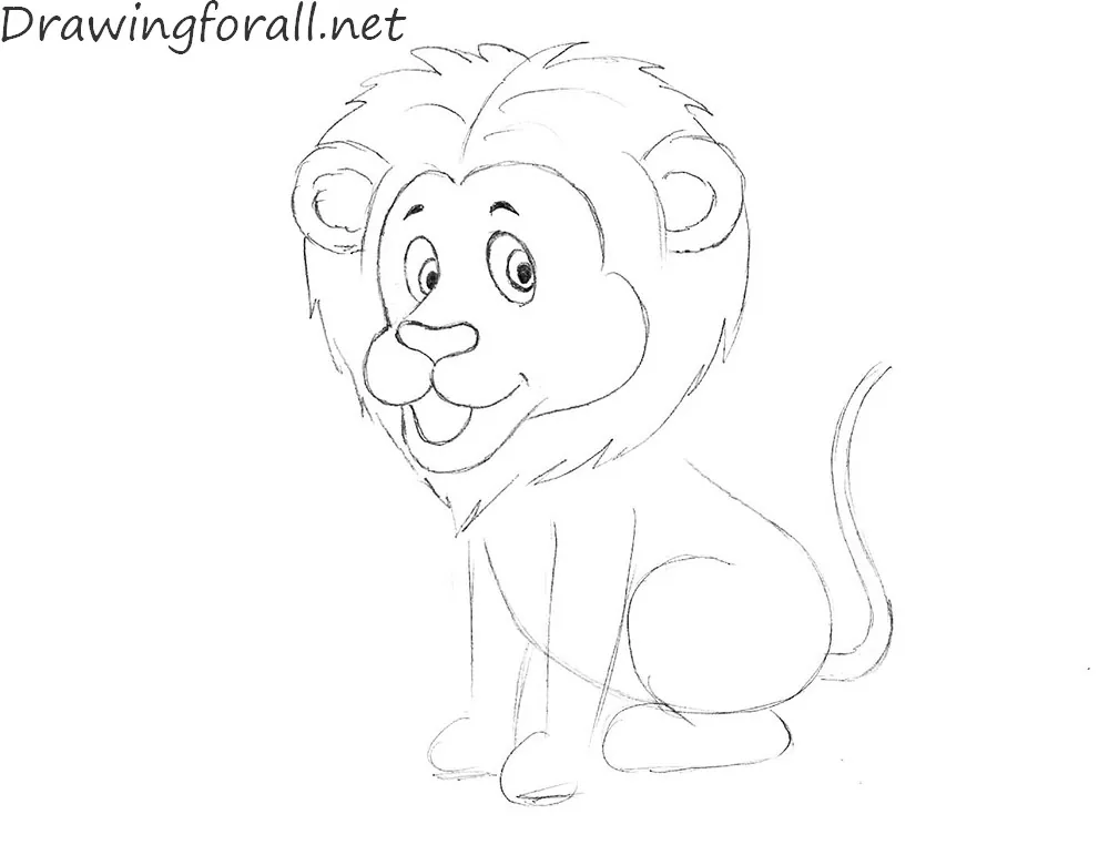 Lion sketch Drawing by Keetz Vish - Pixels