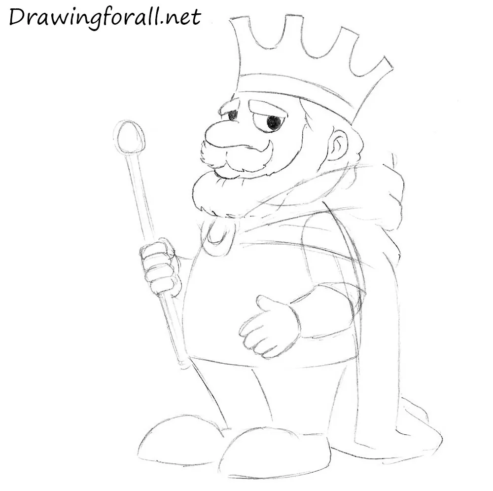 How to Draw a Cartoon King