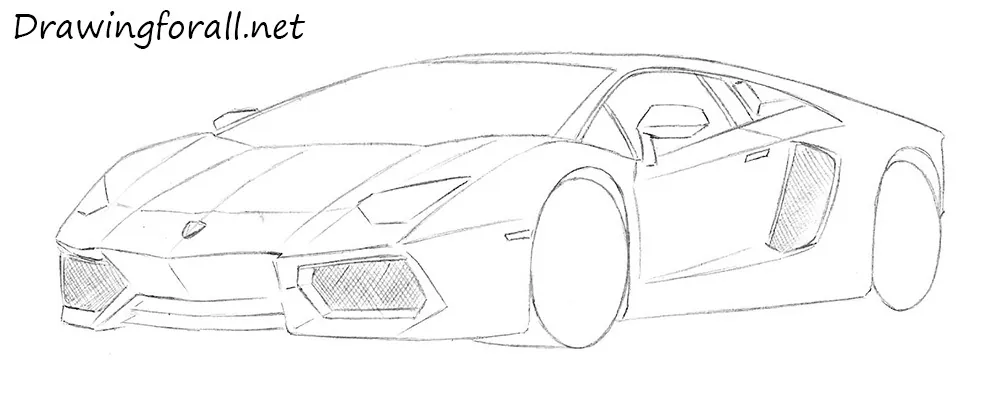 how to draw a sportcar