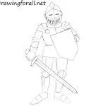 How to Draw a Cartoon Knight