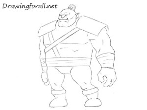 How to Draw a Cartoon Orc