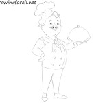 How to Draw a Cook for Kids