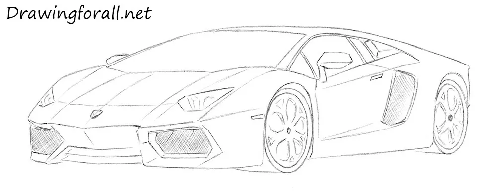 how to draw a lamborghini