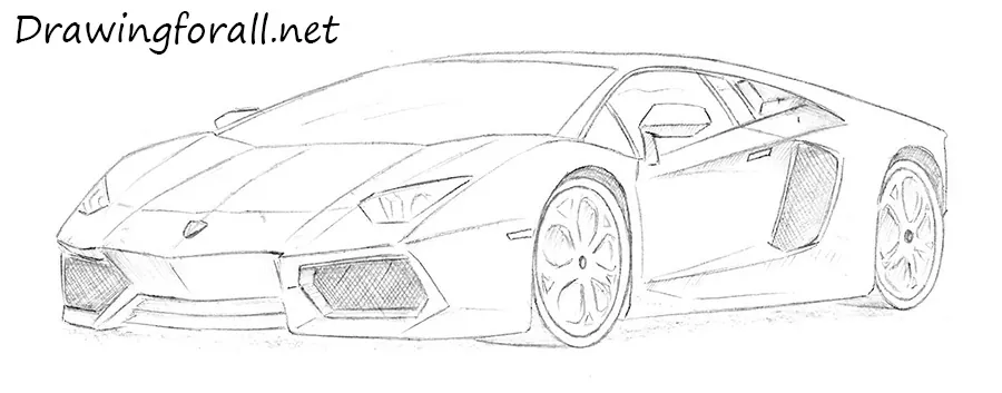 lamborghini drawing