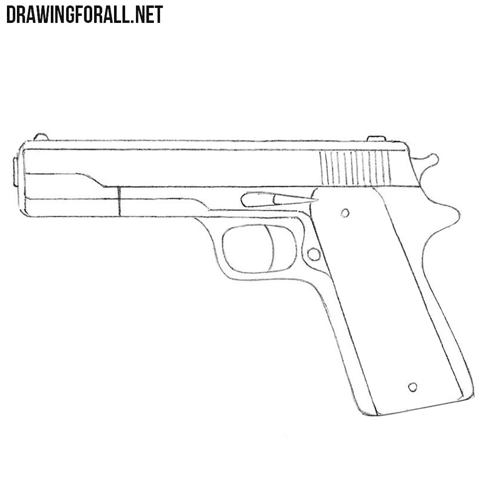 handgun drawings