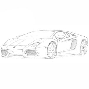 How to draw a Lamborghini