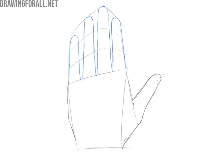 Adjust the finger shapes