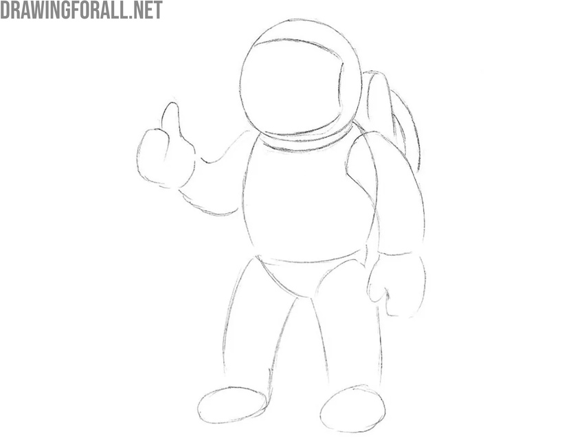 Draw the cartoon astronaut helmet visor