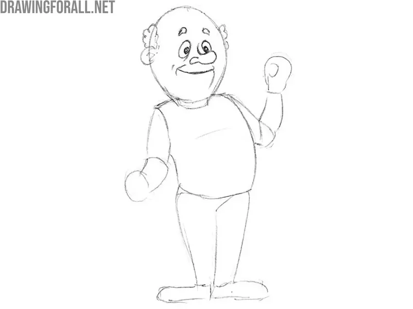 Refine the cartoon face