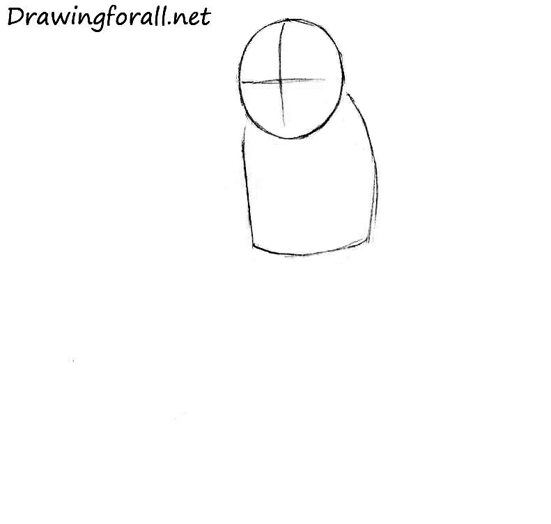 Draw the cartoon goblin torso