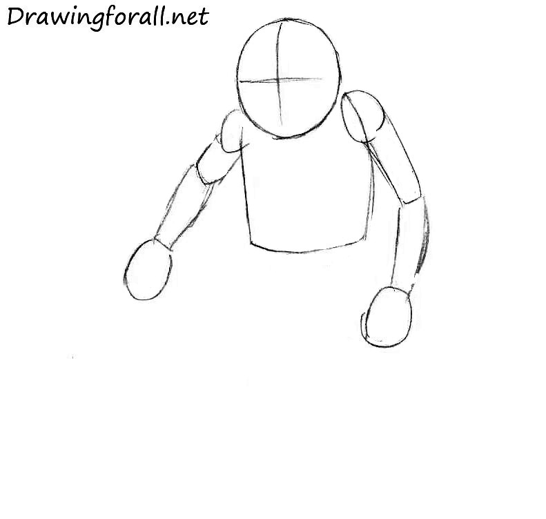 Sketch the fantasy character arms