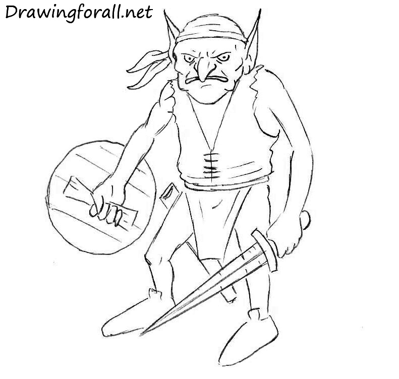 Refine the goblin body details