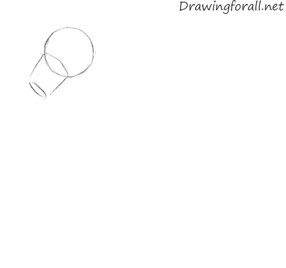 Sketch the cartoon horse head