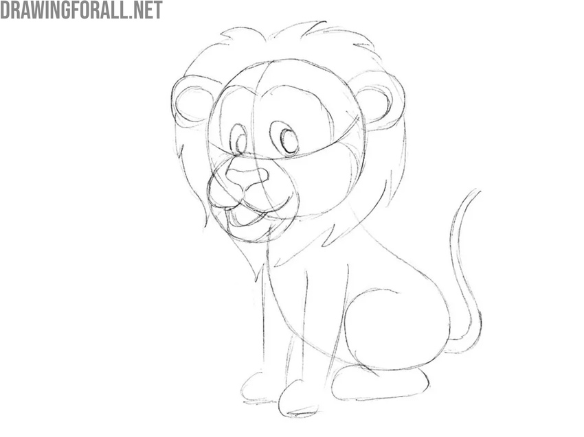 Add the mane around the head