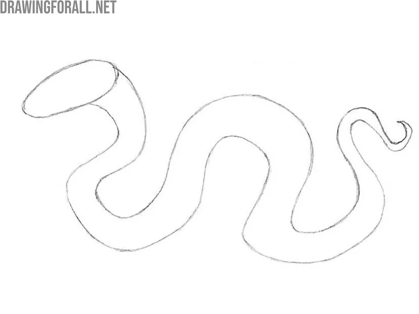Sketch the upper body contour