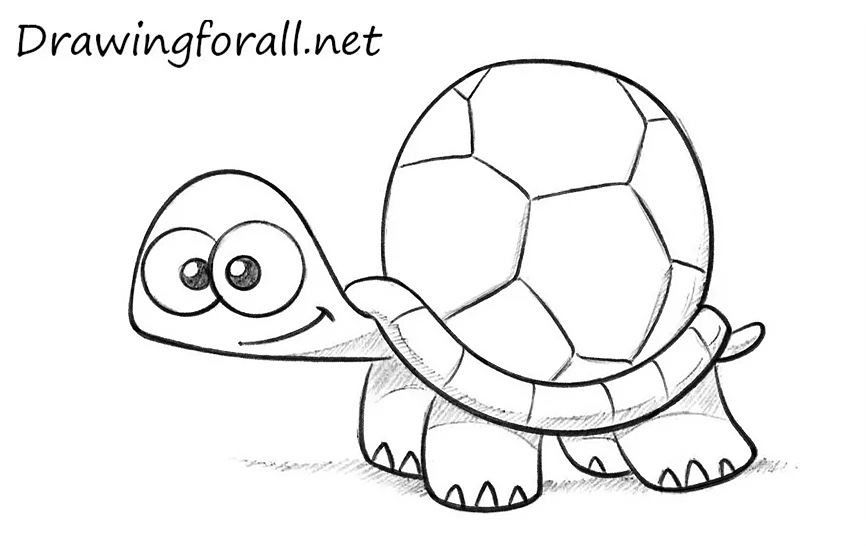 Trace the animal with bold lines