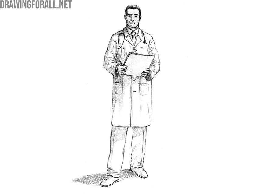 Add shading and finalize the doctor