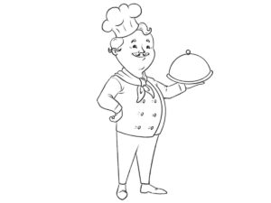 how to draw a cartoon cook featured image