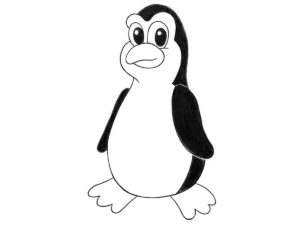 how to draw a cartoon penguin featured image