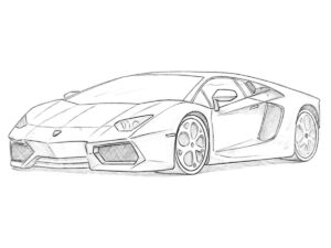 how to draw a lamborghini featured image