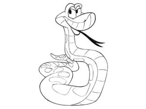 how to draw kaa from the jungle book featured image