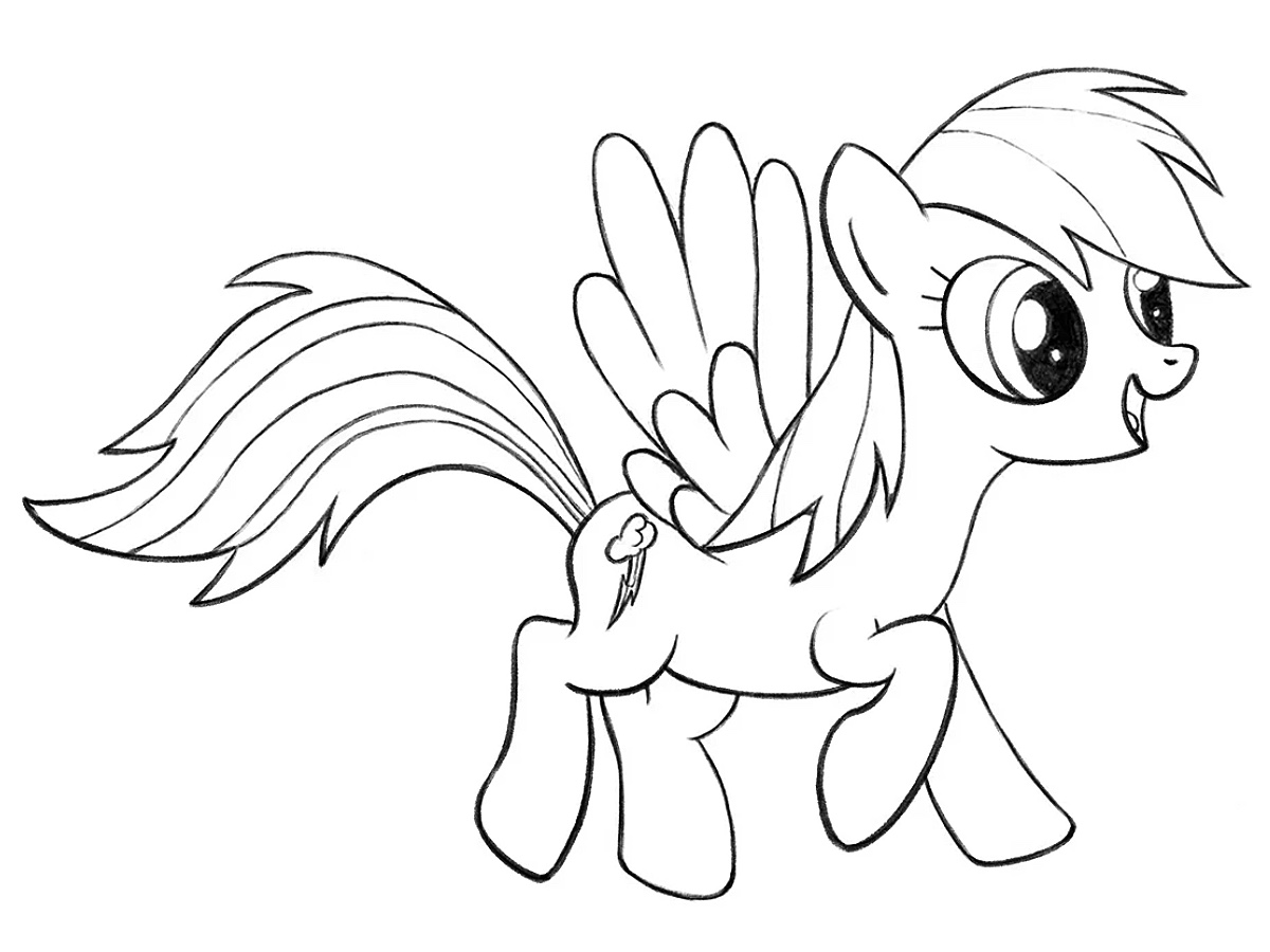 how to draw rainbow dash featured image