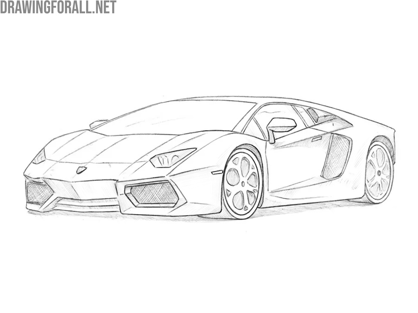 Draw shadows on the sports car