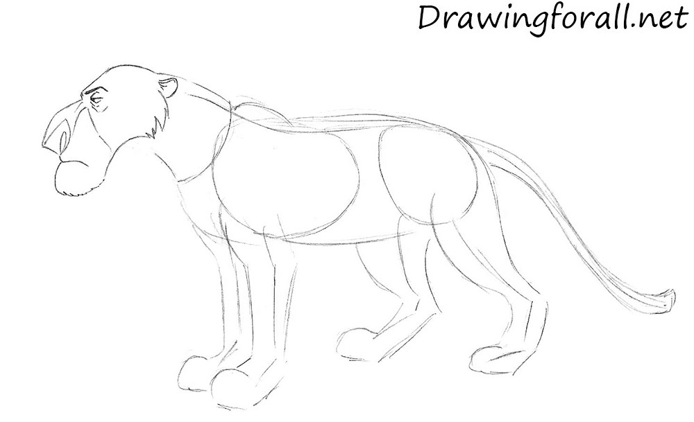 Refine Shere Khan’s head and face