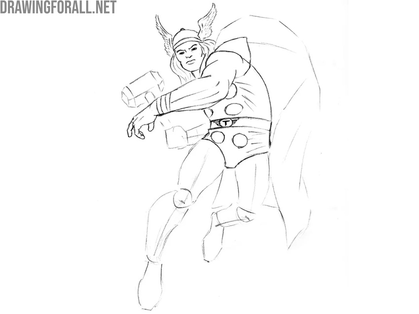 Refine the hero’s torso and costume