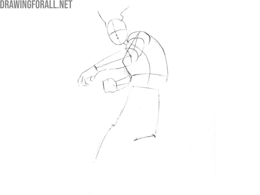 Add volume to the superhero’s upper body
