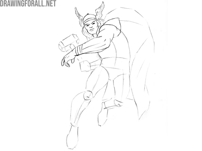 Refine the front arm of Thor