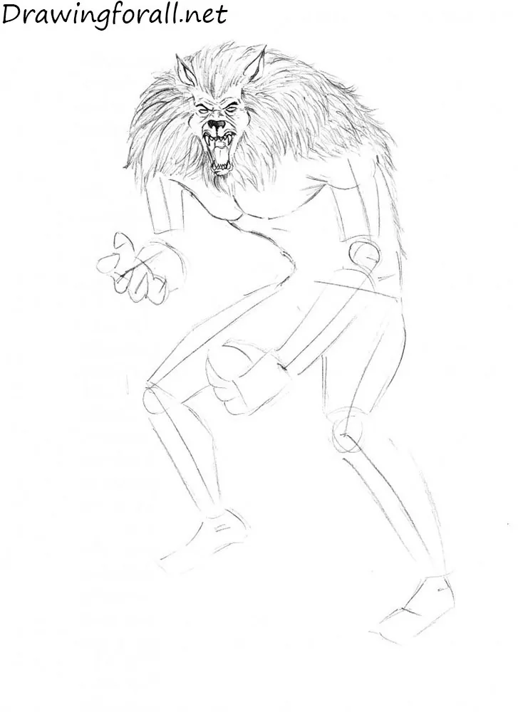 werewolf drawings