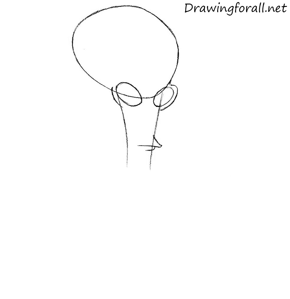 how to draw Roger from American Dad step by step