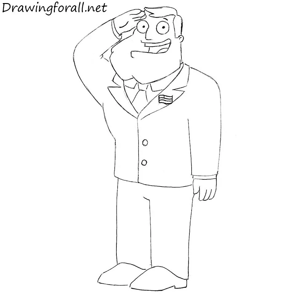 How to Draw Stan Smith from American Dad