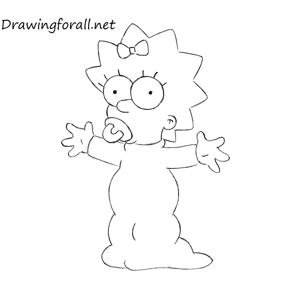 How to Draw Maggie Simpson