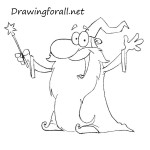 How to Draw a Cartoon Wizard