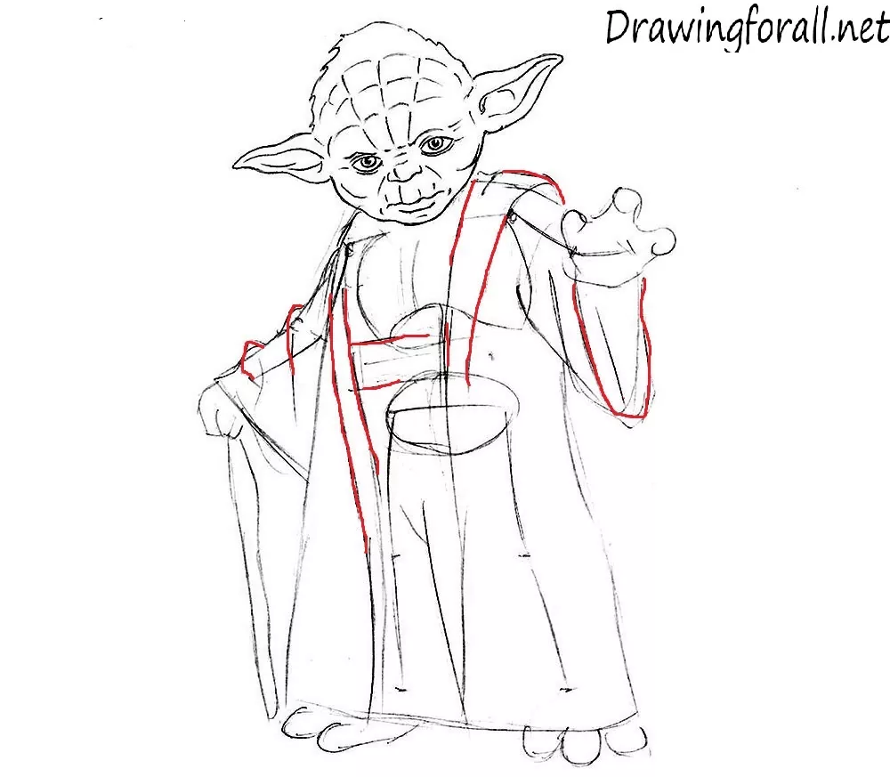 how to draw jedi