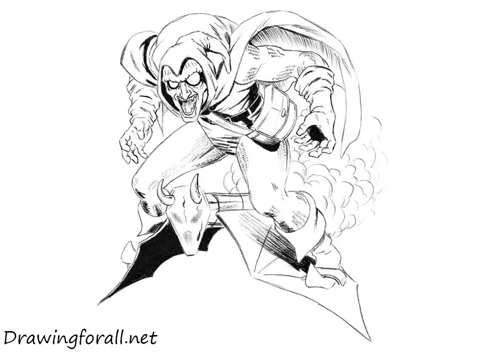 how to draw hobgoblin from marvel