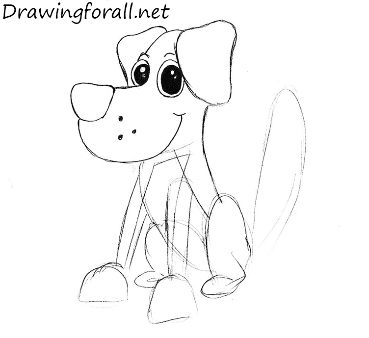 how to draw a dog for beginners