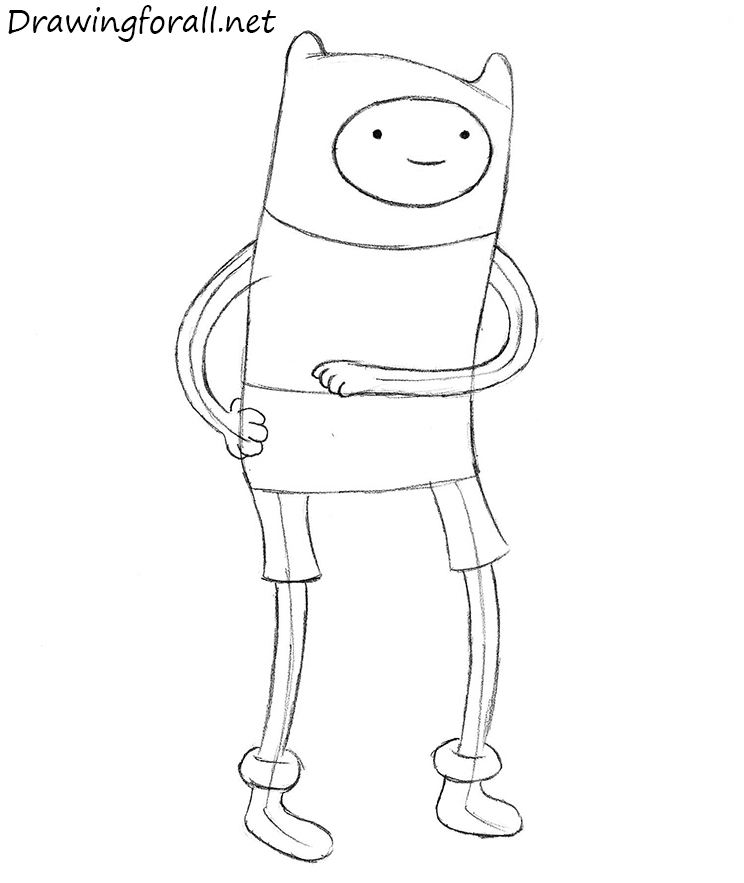 Finn from Adventure Times drawing