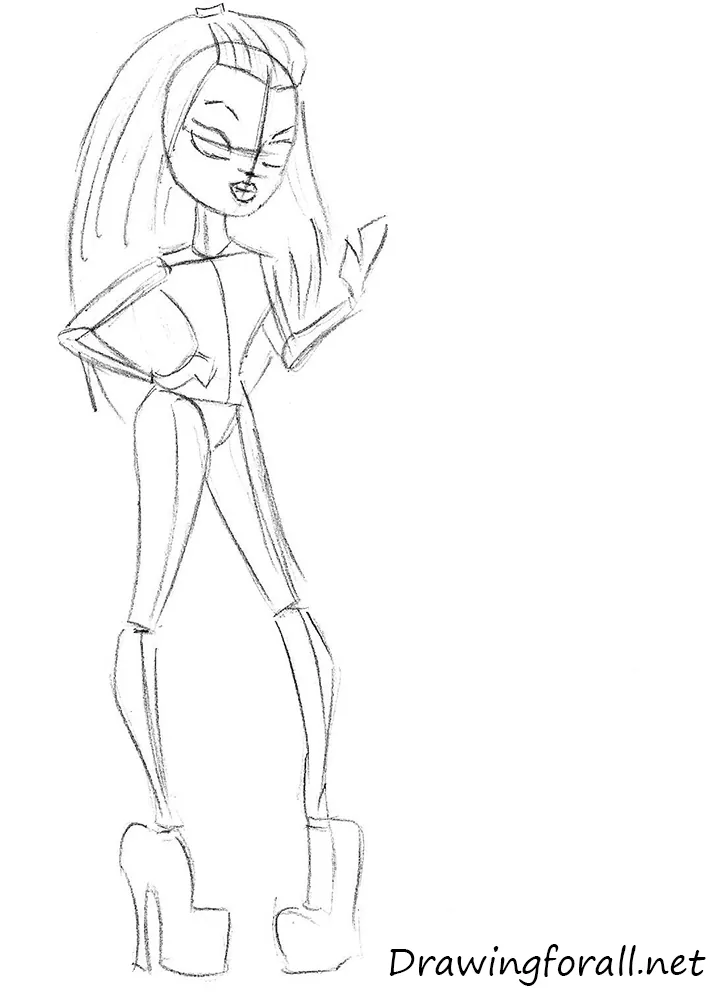 how to draw frankie from monster high