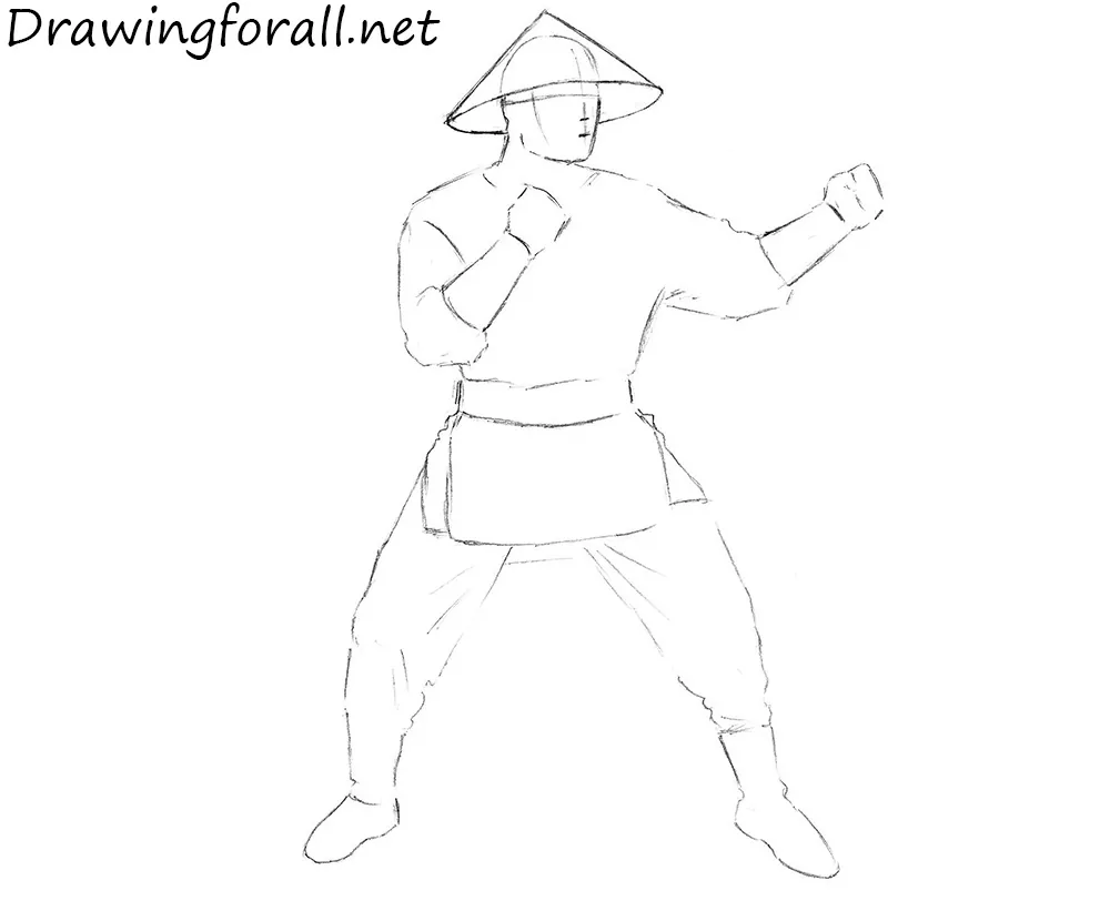 how to draw raiden from mkx