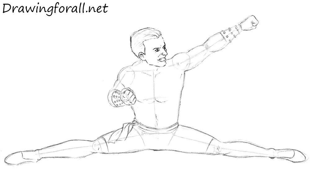 How to Draw Johnny Cage from mk1