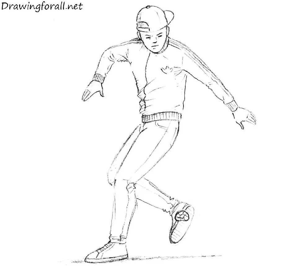 How-to-draw-the-freestyle-footbag-player