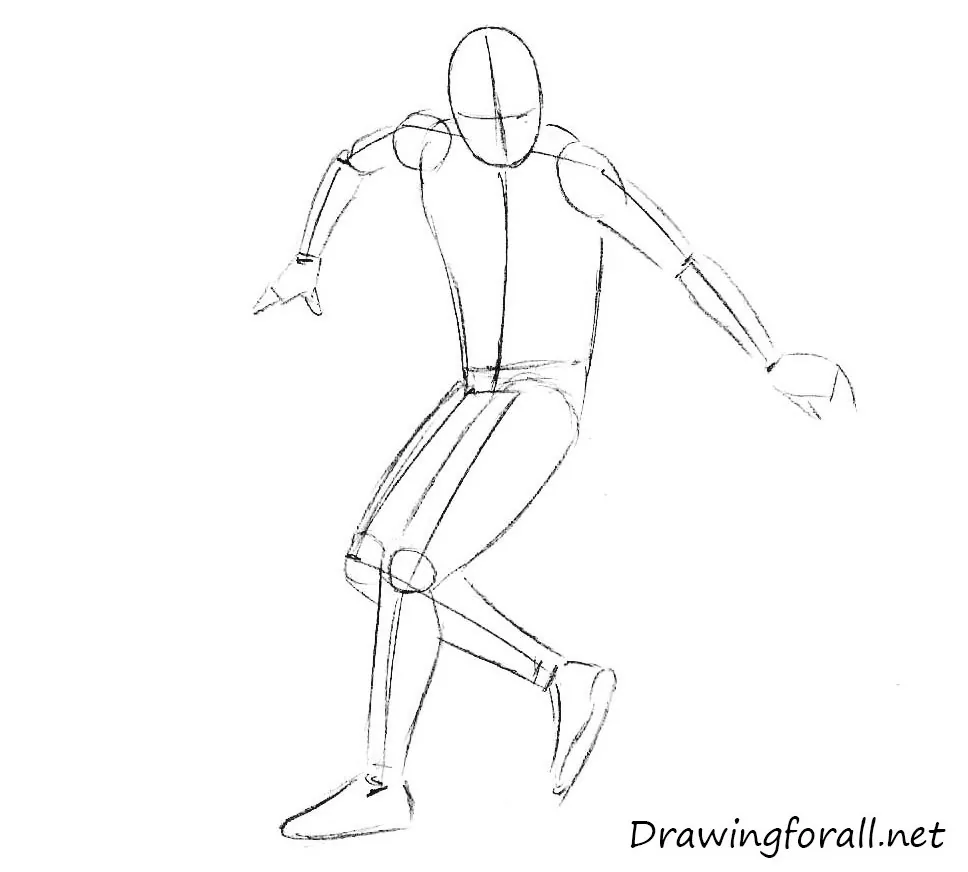 how to draw the freestyle football