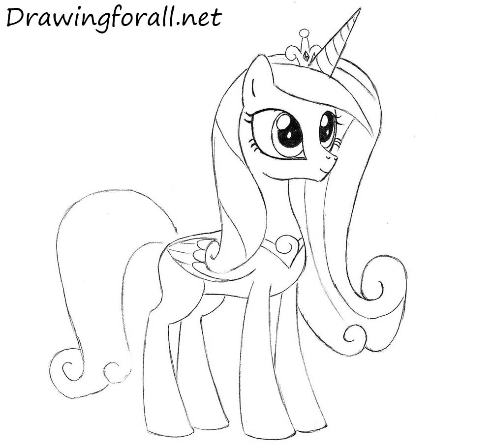 How to Draw Princess Cadence from my little pony